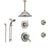 Delta Lahara Stainless Steel Shower System with Thermostatic Shower Handle, 6-setting Diverter, Large Ceiling Mount Rain Showerhead, Handheld Shower, and 2 Body Sprays SS17T3894SS