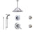 Delta Lahara Chrome Shower System with Thermostatic Shower Handle, 6-setting Diverter, Large Ceiling Mount Rain Showerhead, Handheld Shower Spray, and 2 Body Sprays SS17T3894