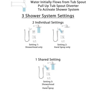 Delta Vero Stainless Steel Finish Tub and Shower System with Dual Thermostatic Control Handle, Diverter, Showerhead, and Hand Shower SS17T4531SS4