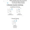 Delta Ara Stainless Steel Finish Tub and Shower System with Dual Thermostatic Control Handle, Diverter, Showerhead, and Hand Shower SS17T4672SS4