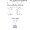 Delta Ara Matte Black Finish Thermostatic 17T Complete Tub and Shower System with Diverter, Showerhead, and Hand Sprayer + Wall Bracket SS17T4673BL3