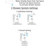 Delta Cassidy Stainless Steel Finish Dual Thermostatic Control Tub and Shower System, Diverter, Showerhead, and Hand Shower with Grab Bar SS17T4972SS3