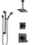 Delta Dryden Venetian Bronze Shower System with Dual Thermostatic Control, Diverter, Ceiling Mount Showerhead, and Grab Bar Hand Shower SS17T511RB7