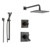 Delta Dryden Venetian Bronze Shower System with Thermostatic Shower Handle, 3-setting Diverter, Large Rain Showerhead, Handheld Shower SS17T5184RB