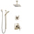 Delta Tesla Polished Nickel Shower System with Dual Thermostatic Control Handle, Diverter, Ceiling Mount Showerhead, and Hand Shower SS17T522PN6