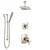 Delta Tesla Polished Nickel Shower System with Dual Thermostatic Control Handle, Diverter, Ceiling Mount Showerhead, and Hand Shower SS17T522PN7