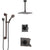 Delta Vero Venetian Bronze Shower System with Dual Thermostatic Control, Diverter, Ceiling Mount Showerhead, and Hand Shower with Grab Bar SS17T531RB1