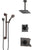 Delta Vero Venetian Bronze Shower System with Dual Thermostatic Control, Diverter, Ceiling Mount Showerhead, and Hand Shower with Grab Bar SS17T531RB2