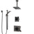 Delta Vero Venetian Bronze Shower System with Dual Thermostatic Control Handle, Diverter, Ceiling Mount Showerhead, and Hand Shower SS17T531RB6