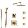 Delta Vero Champagne Bronze Shower System with Dual Thermostatic Control, 6-Setting Diverter, Showerhead, 3 Body Sprays, and Hand Shower SS17T532CZ3