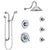 Delta Victorian Chrome Shower System with Dual Thermostatic Control Handle, 6-Setting Diverter, Showerhead, 3 Body Sprays, and Hand Shower SS17T5523