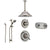 Delta Victorian Stainless Steel Shower System with Thermostatic Shower Handle, 6-setting Diverter, Large Ceiling Mount Rain Showerhead, Handheld Shower, and Dual Body Spray Plate SS17T5593SS