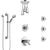 Delta Trinsic Chrome Shower System with Dual Thermostatic Control, Diverter, Ceiling Showerhead, 3 Body Sprays, and Grab Bar Hand Shower SS17T5913