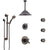 Delta Trinsic Venetian Bronze Dual Thermostatic Control Shower System, Diverter, Ceiling Showerhead, 3 Body Sprays, Grab Bar Hand Spray SS17T591RB5