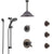 Delta Trinsic Venetian Bronze Dual Thermostatic Control Shower System, Diverter, Ceiling Showerhead, 3 Body Sprays, and Temp2O Hand Shower SS17T591RB6