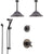 Delta Trinsic Venetian Bronze Shower System with Dual Thermostatic Control, Diverter, 2 Ceiling Mount Showerheads, and Hand Shower SS17T591RB8