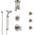 Delta Trinsic Thermostatic Control Stainless Steel Finish Shower System, Diverter, Ceiling Showerhead, 3 Body Sprays, & Temp2O Hand Shower SS17T591SS5