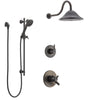 Delta Trinsic Venetian Bronze Shower System with Dual Thermostatic Control Handle, Diverter, Showerhead, and Hand Shower with Slidebar SS17T592RB8