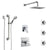 Delta Ara Chrome Shower System with Dual Thermostatic Control, 6-Setting Diverter, Showerhead, 3 Body Sprays, and Hand Shower with Grab Bar SS17T6727