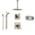 Delta Arzo Stainless Steel Shower System with Thermostatic Shower Handle, 6-setting Diverter, Large Rain Ceiling Mount Showerhead, Modern Handheld Shower Spray, and Dual Body Spray Plate SS17T8695SS