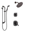 Delta Addison Venetian Bronze Shower System with Dual Thermostatic Control Handle, Diverter, Showerhead, and Hand Shower with Slidebar SS17T921RB5