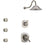 Delta Addison Dual Thermostatic Control Handle Stainless Steel Finish Shower System, 3-Setting Diverter, Showerhead, and 3 Body Sprays SS17T921SS3