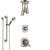 Delta Addison Dual Thermostatic Control Stainless Steel Finish Shower System, Diverter, Ceiling Mount Showerhead, and Grab Bar Hand Shower SS17T921SS7