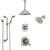 Delta Addison Dual Thermostatic Control Stainless Steel Finish Shower System, Diverter, Showerhead, Ceiling Showerhead, and Hand Shower SS17T922SS2