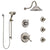 Delta Cassidy Dual Thermostatic Control Stainless Steel Finish Shower System, Diverter, Showerhead, 3 Body Sprays, and Hand Shower SS17T971SS3