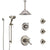 Delta Cassidy Dual Thermostatic Control Stainless Steel Finish Shower System, Diverter, Ceiling Showerhead, 3 Body Sprays, and Hand Shower SS17T971SS4