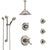 Delta Cassidy Dual Thermostatic Control Stainless Steel Finish Shower System with Ceiling Showerhead, 3 Body Jets, Grab Bar Hand Spray SS17T971SS6