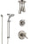 Delta Cassidy Dual Thermostatic Control Stainless Steel Finish Shower System, Diverter, Ceiling Mount Showerhead, and Temp2O Hand Shower SS17T972SS3