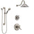 Delta Cassidy Dual Thermostatic Control Handle Stainless Steel Finish Shower System, Diverter, Showerhead, and Hand Shower with Grab Bar SS17T972SS6