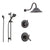 Delta Cassidy Venetian Bronze Shower System with Thermostatic Shower Handle, 3-setting Diverter, Large Rain Shower Head, and Handheld Shower SS17T9782RB