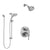 Delta Trinsic Chrome Finish Shower System with Control, Integrated 3-Setting Diverter, Temp2O Showerhead, and Hand Shower with Slidebar SS2485911