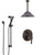 Delta Trinsic Venetian Bronze Shower System with Control Handle, Integrated Diverter, Ceiling Mount Showerhead, and Hand Shower SS24859RB8