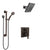 Delta Ara Venetian Bronze Shower System with Control Handle, Integrated 3-Setting Diverter, Showerhead, and Hand Shower with Grab Bar SS24867RB3