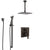 Delta Ara Venetian Bronze Shower System with Control Handle, Integrated Diverter, Ceiling Mount Showerhead, and Hand Shower with Slidebar SS24867RB8