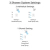 Delta Ara Stainless Steel Finish Shower System with Control Handle, Integrated 3-Setting Diverter, Showerhead, and 3 Body Sprays SS24867SS12