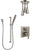 Delta Ara Stainless Steel Finish Shower System with Control Handle, Integrated Diverter, Ceiling Mount Showerhead, and Hand Shower SS24867SS6