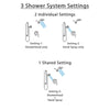 Delta Cassidy Chrome Finish Shower System with Control Handle, Integrated 3-Setting Diverter, Dual Showerhead, and Hand Shower with Grab Bar SS2489712