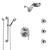 Delta Trinsic Chrome Shower System with Control Handle, Integrated Diverter, Dual Showerhead, 3 Body Sprays, and Hand Shower with Grab Bar SS2495910