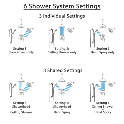 Delta Trinsic Chrome Shower System with Control Handle, Integrated Diverter, Showerhead, Ceiling Mount Showerhead, and Grab Bar Hand Shower SS2495912