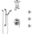 Delta Trinsic Chrome Shower System with Control Handle, Integrated Diverter, Ceiling Showerhead, 3 Body Sprays, and Grab Bar Hand Shower SS249593