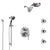 Delta Trinsic Chrome Finish Shower System with Control Handle, Integrated 6-Setting Diverter, Dual Showerhead, 3 Body Sprays, and Hand Shower SS249599