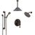 Delta Trinsic Venetian Bronze Integrated Diverter Shower System Control Handle, Showerhead, Ceiling Showerhead, and Grab Bar Hand Shower SS24959RB7