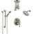 Delta Trinsic Stainless Steel Finish Integrated Diverter Shower System Control Handle, Showerhead, Ceiling Showerhead, Grab Bar Hand Spray SS24959SS2