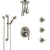 Delta Trinsic Stainless Steel Finish Integrated Diverter Shower System Control Handle, Ceiling Showerhead, 3 Body Jets, Grab Bar Hand Spray SS24959SS3