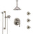 Delta Trinsic Stainless Steel Finish Integrated Diverter Shower System Control Handle, Ceiling Showerhead, 3 Body Jets, Grab Bar Hand Spray SS24959SS8