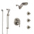 Delta Trinsic Stainless Steel Finish Integrated Diverter Shower System Control Handle, Dual Showerhead, 3 Body Sprays, and Hand Shower SS24959SS9